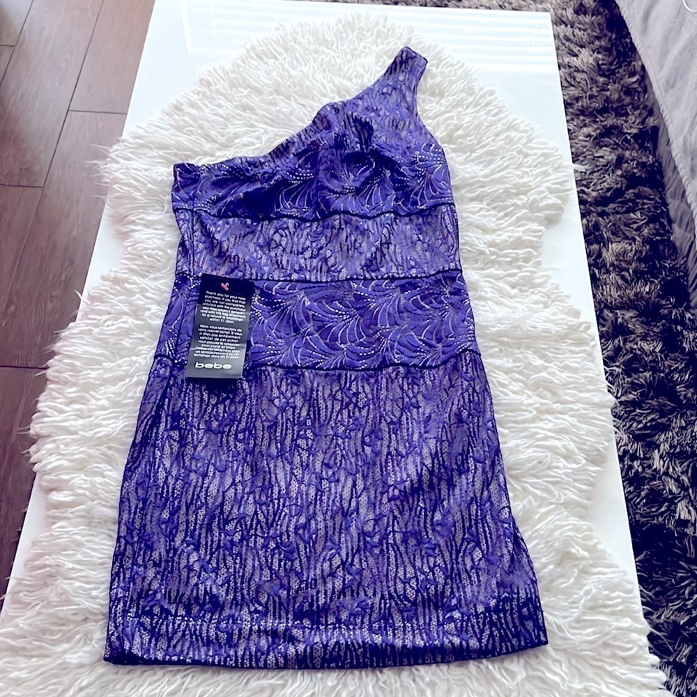 Bebe One Shoulder Mini Dress! Tags Attached! Valentines Day!π - Picture 7 of 16
